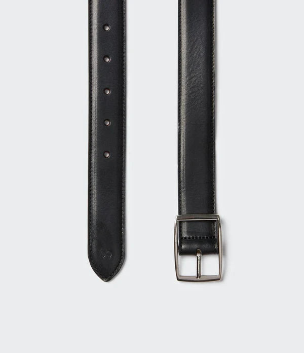 DAGON REVERSIBLE BELT, BLACK/COGNAC