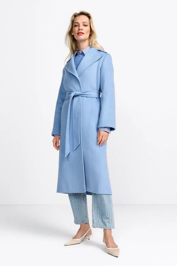 Double Face Coat, Ocean Blue