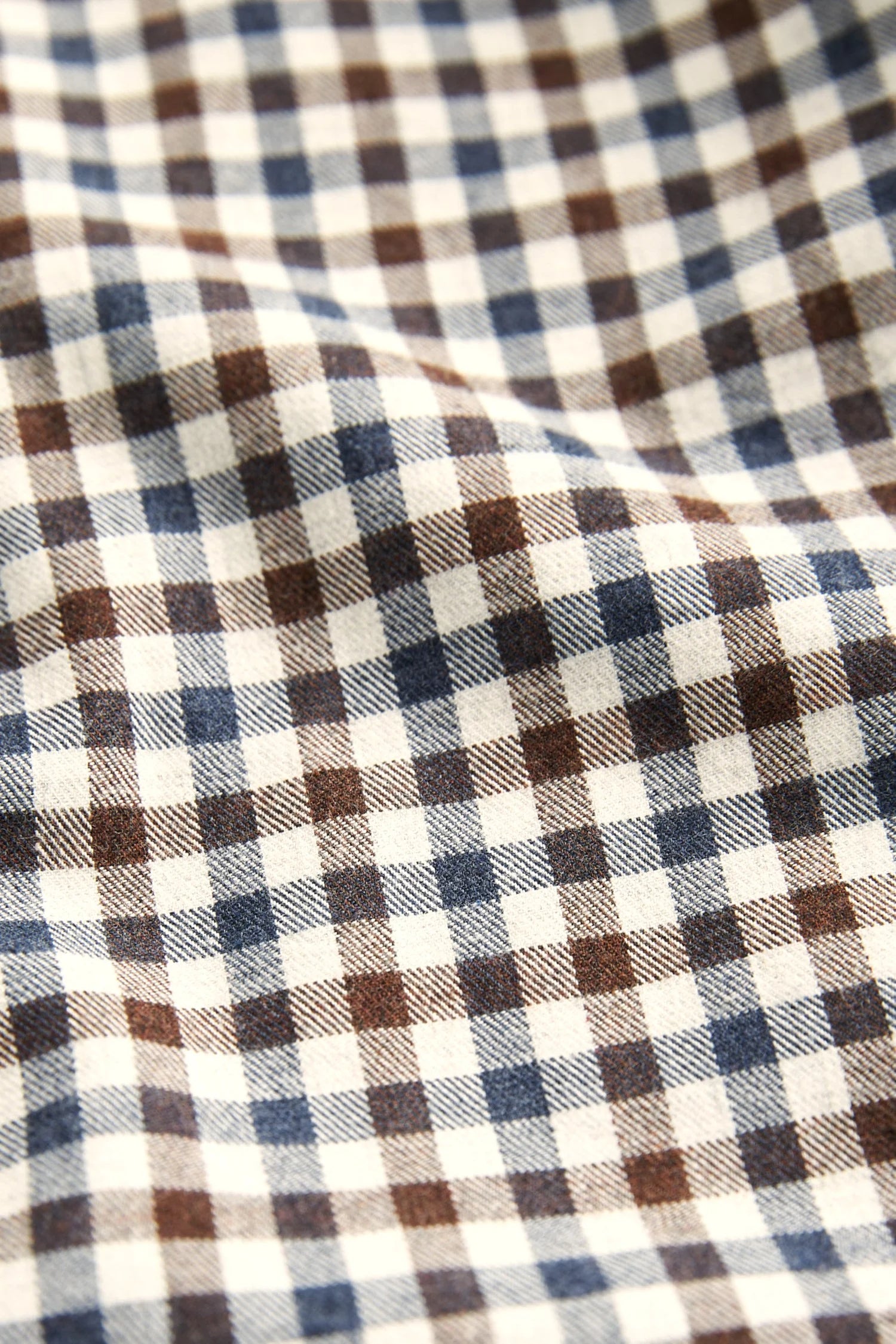 Watts Flannel Check Shirt, Slim fit, Brown