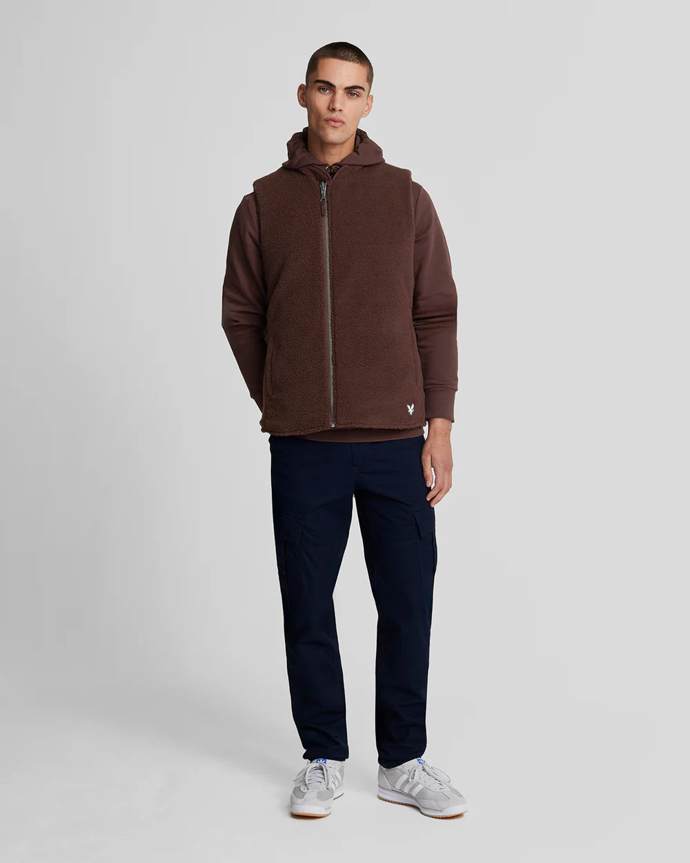 Reversible Quilted Gilet, red