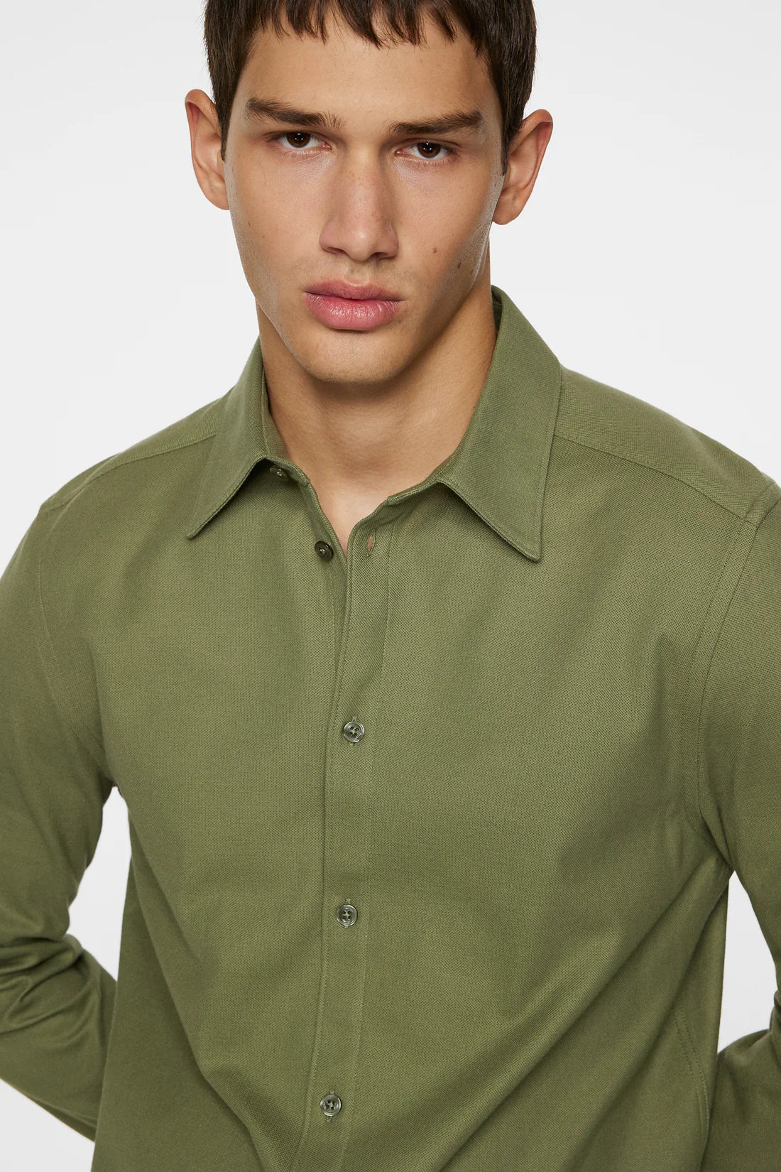 Marlon Jersey Shirt, Olivine