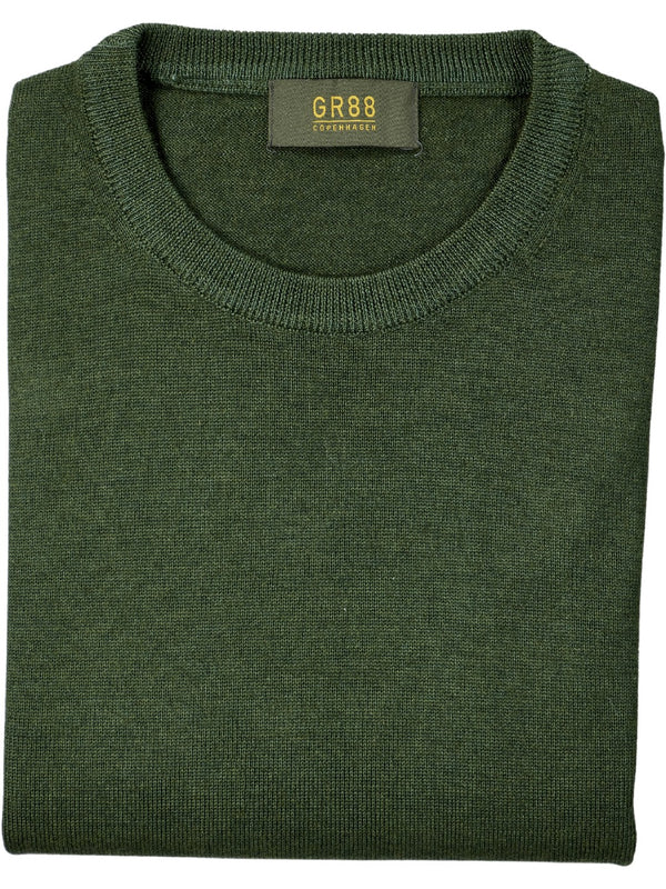 CREW NECK JUMPER 50/50, GREEN
