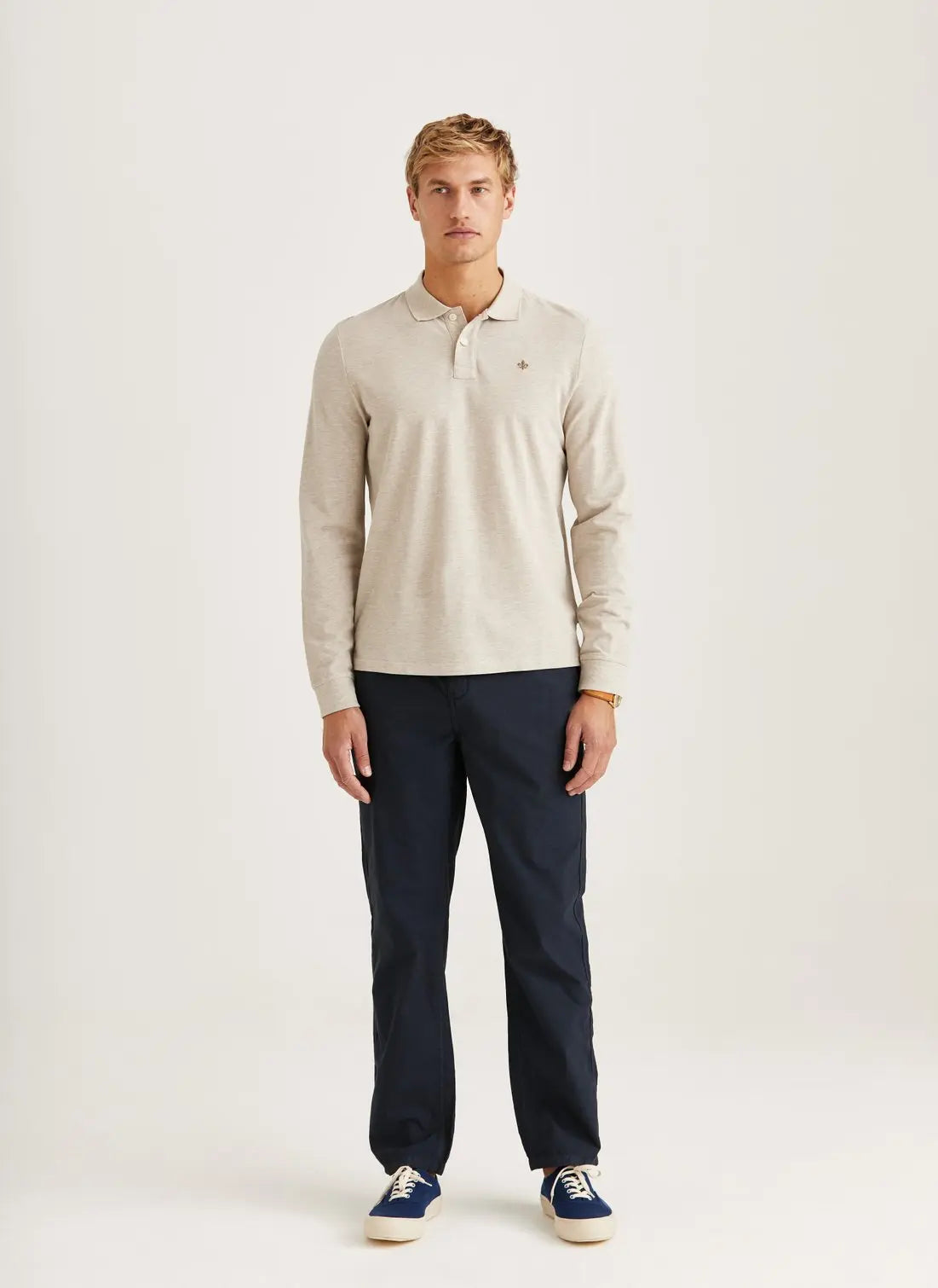 Camden LS Polo Shirt, Khaki
