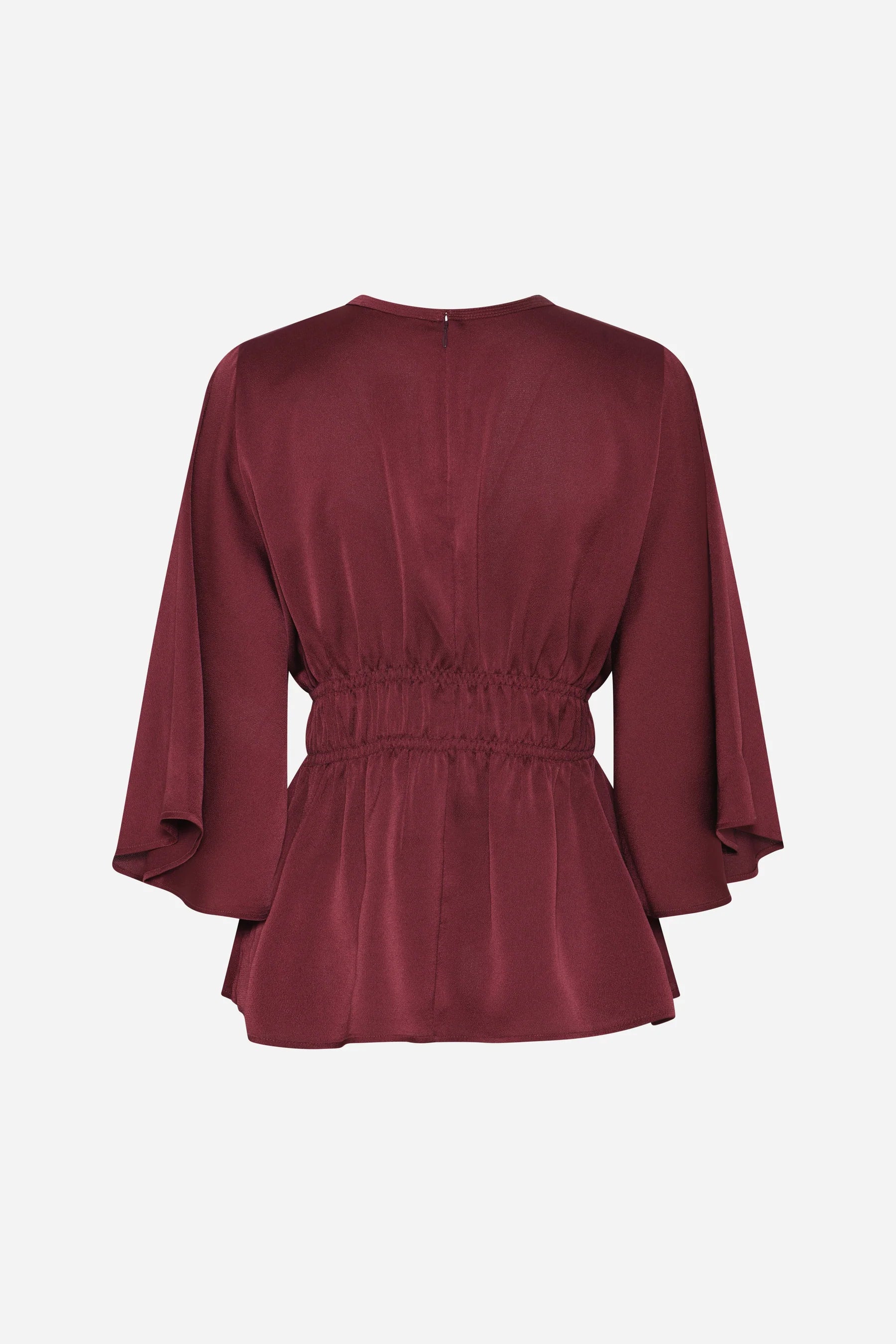 ACACIA VENILA BLOUSE, BURGUNDY