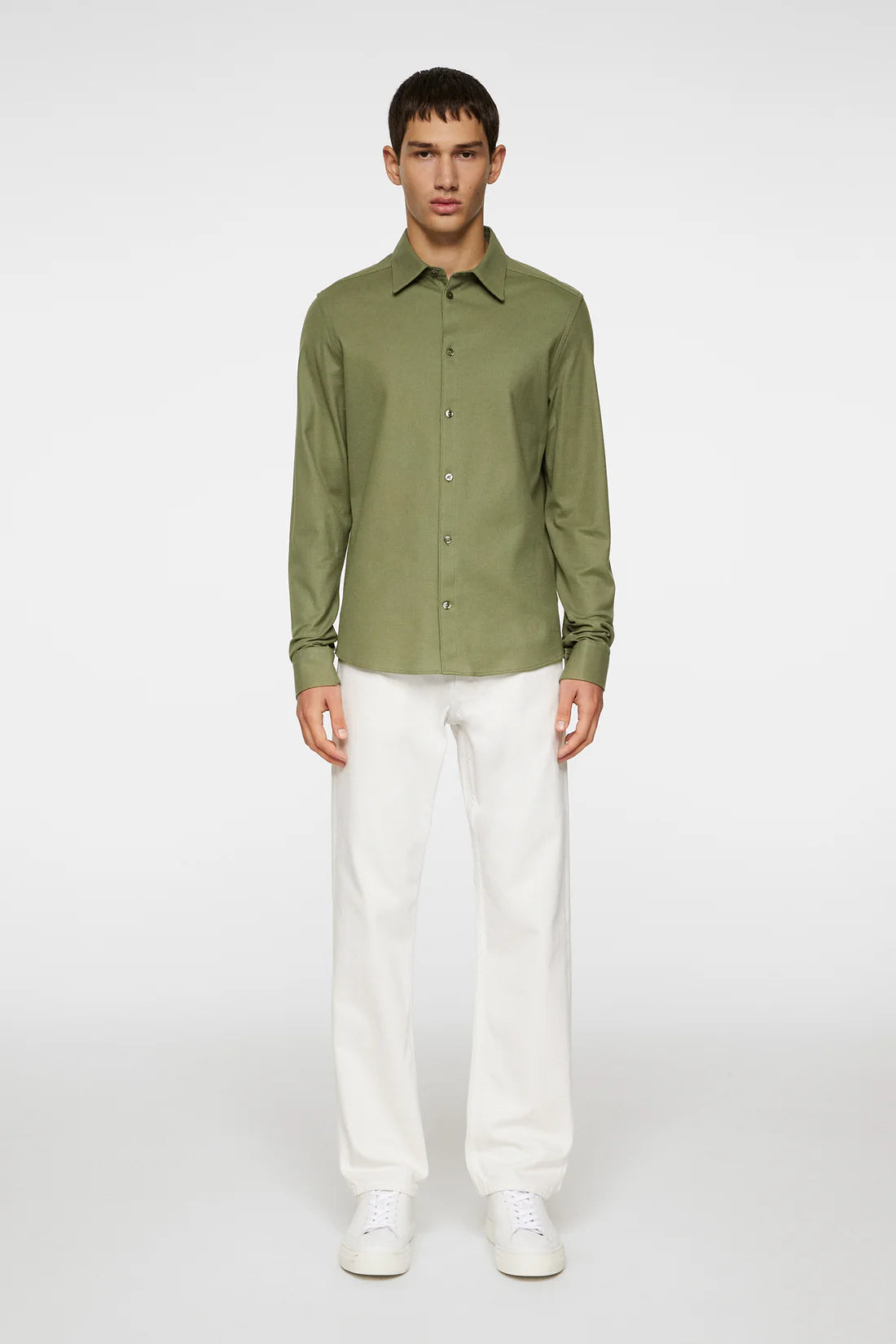 Marlon Jersey Shirt, Olivine