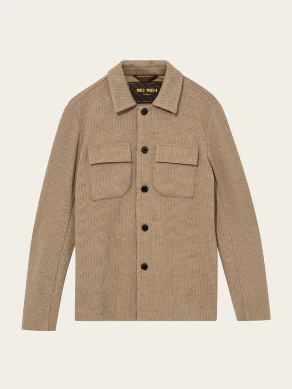 AUSTIN KNIT OVERSHIRT, DUNE