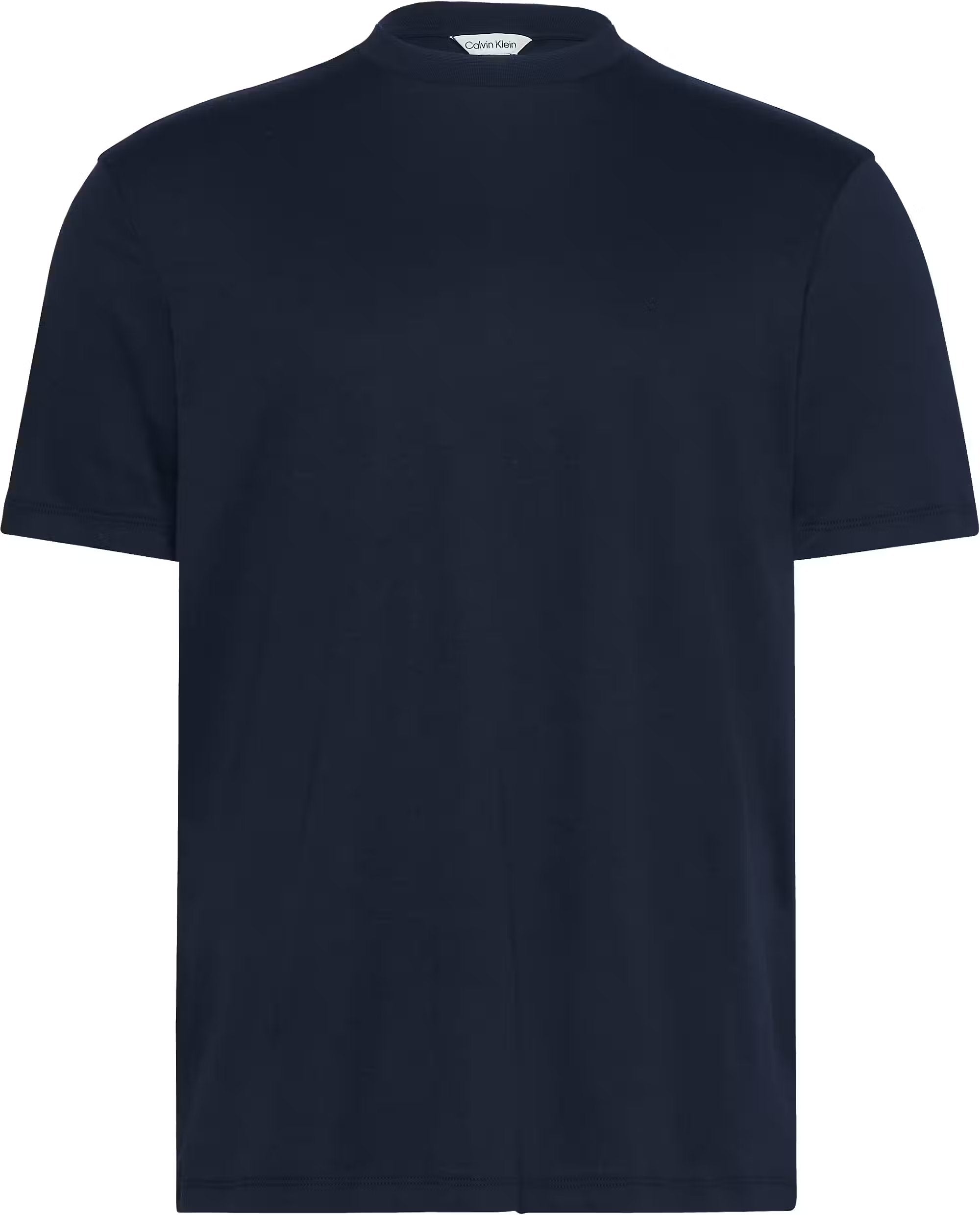 SS Supima Chest EMB Crewneck Tee, Dark Sapphire