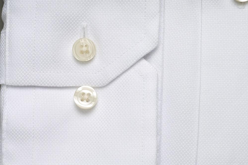 DEN HVIDE SKJORTE MED STRUKTUR, SLIM, WHITE, UDG.