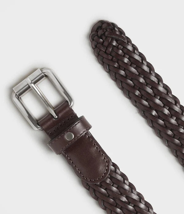 GRAHN BELT, DARK BROWN
