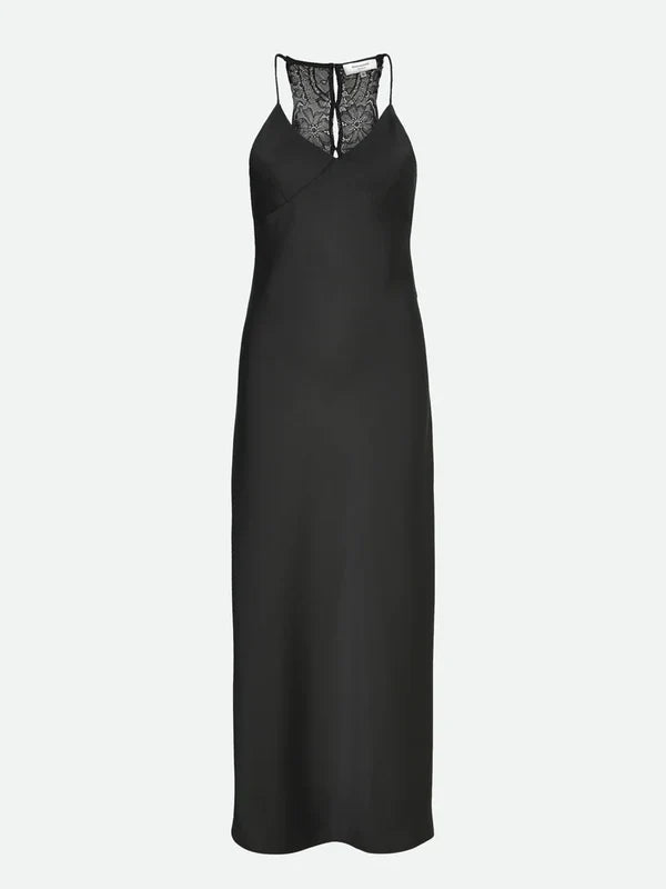 KIN STRAP DRESS, BLACK