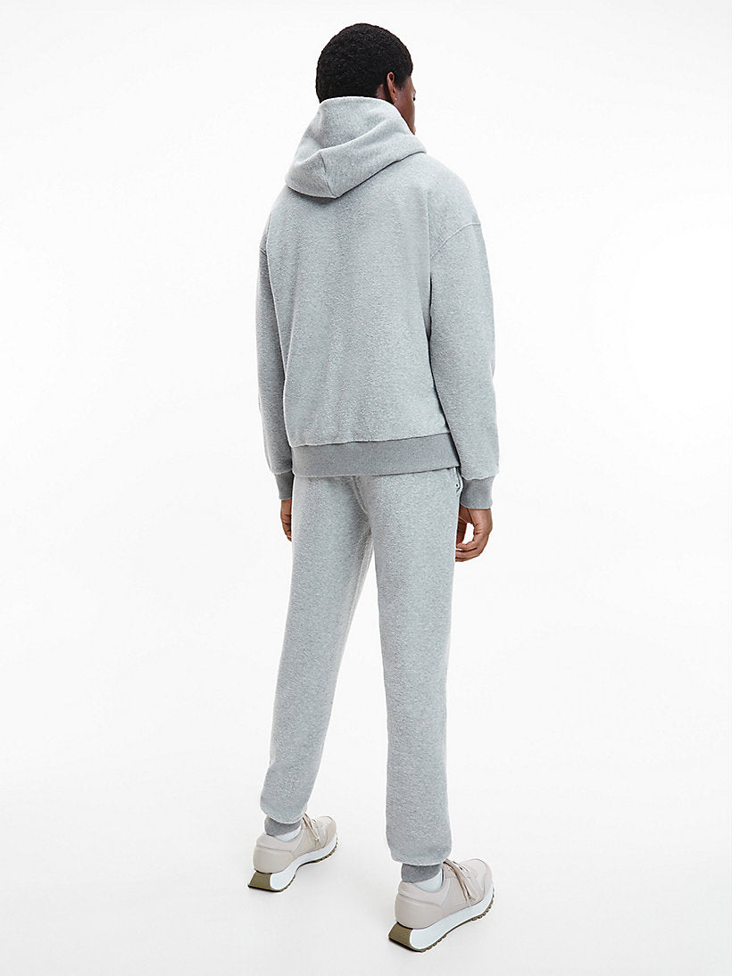 Boucle fleece comfort hoodie, grey