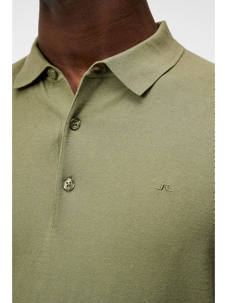 Ridge Rayon Silk Polo, Oil Green