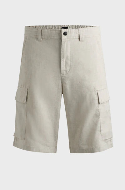 SISLA 6 CARGO SHORTS, LIGHT BEIGE