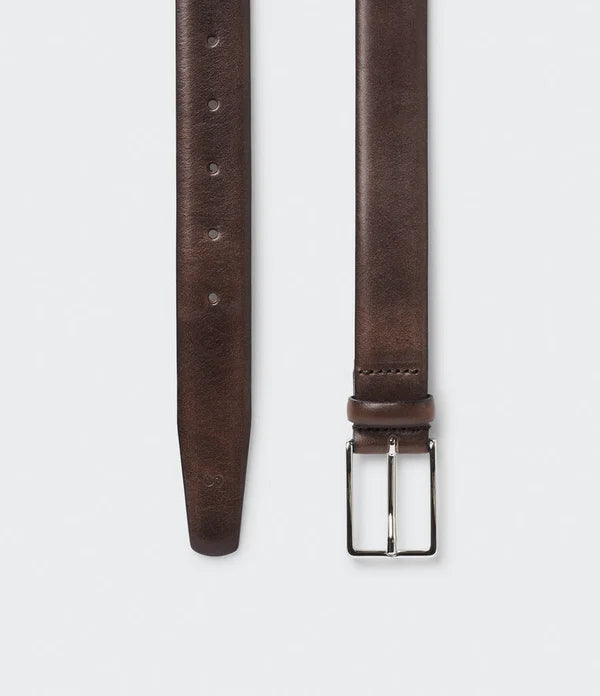 FLEN BELT, DARK BROWN
