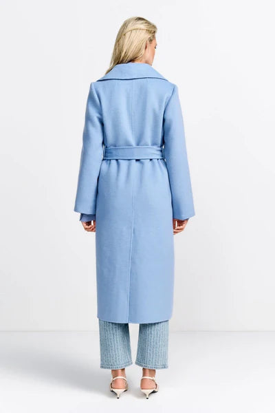 Double Face Coat, Ocean Blue