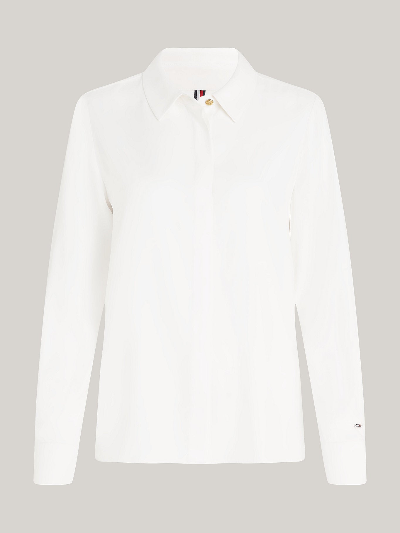 Fluid Viscose Regular Shirt, Ancient White