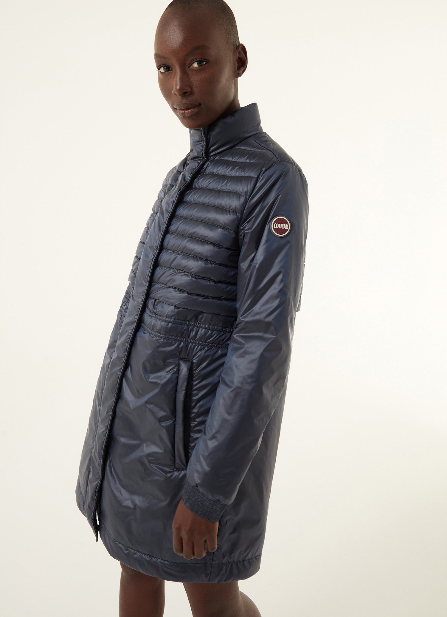 Ladies down jacket, navy