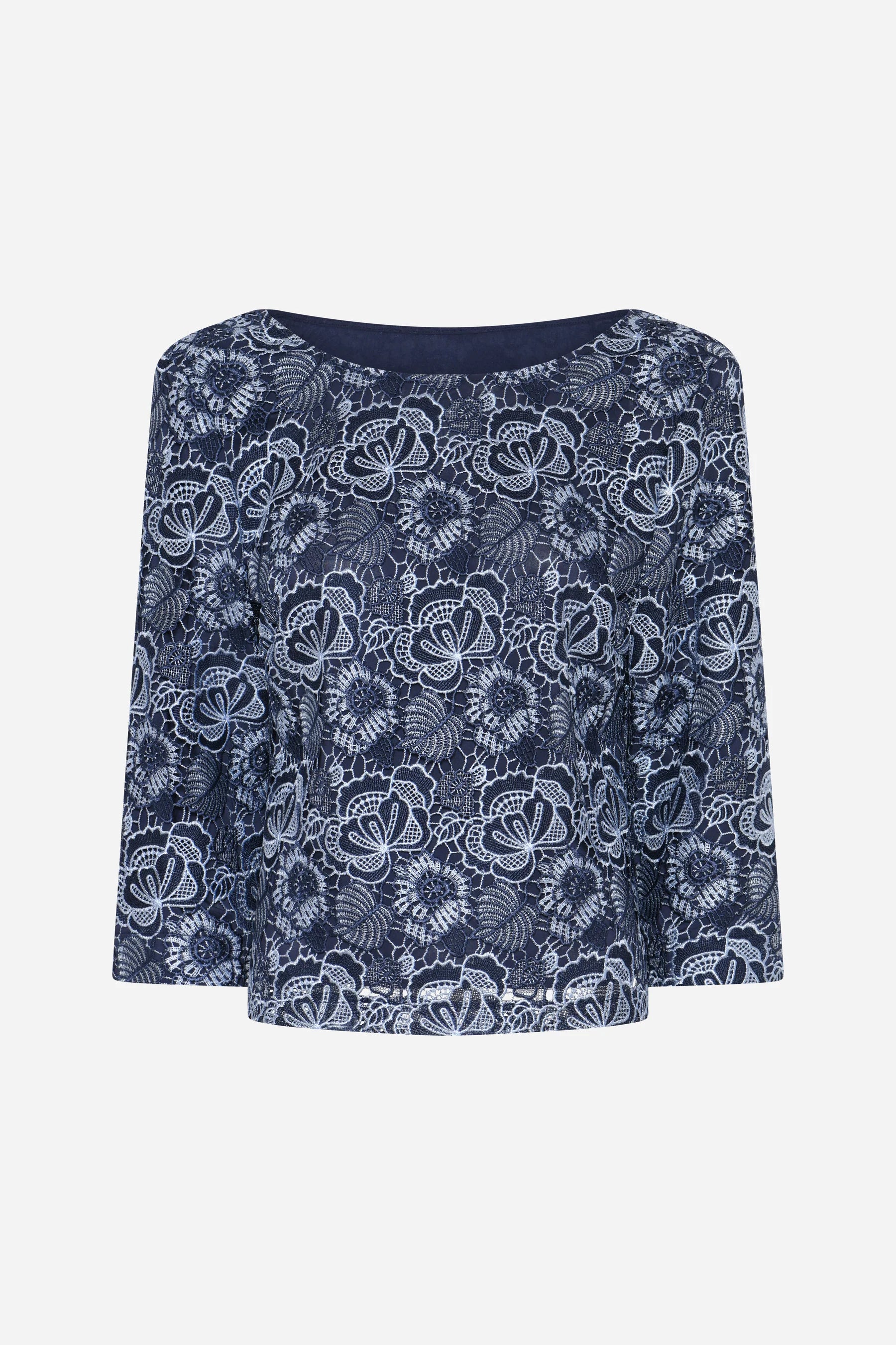 MAURITIA IGNARA BLOUSE, BLUE FLOWER