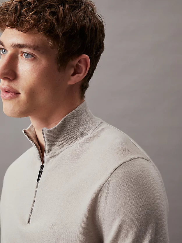 Merino RWS Quarter Zip, London Fog