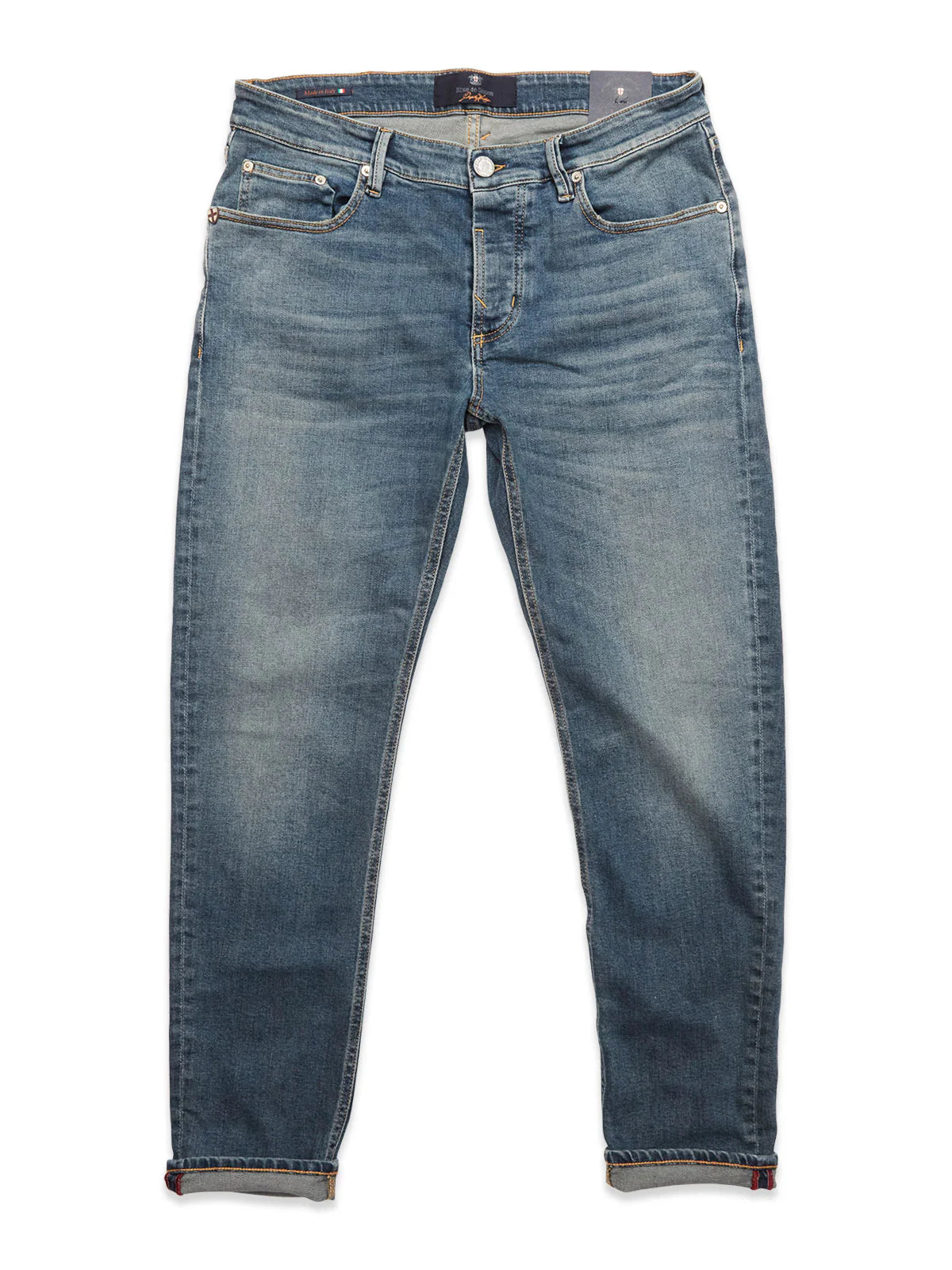 Vinci Antique Jeans, Mid Blue Denim
