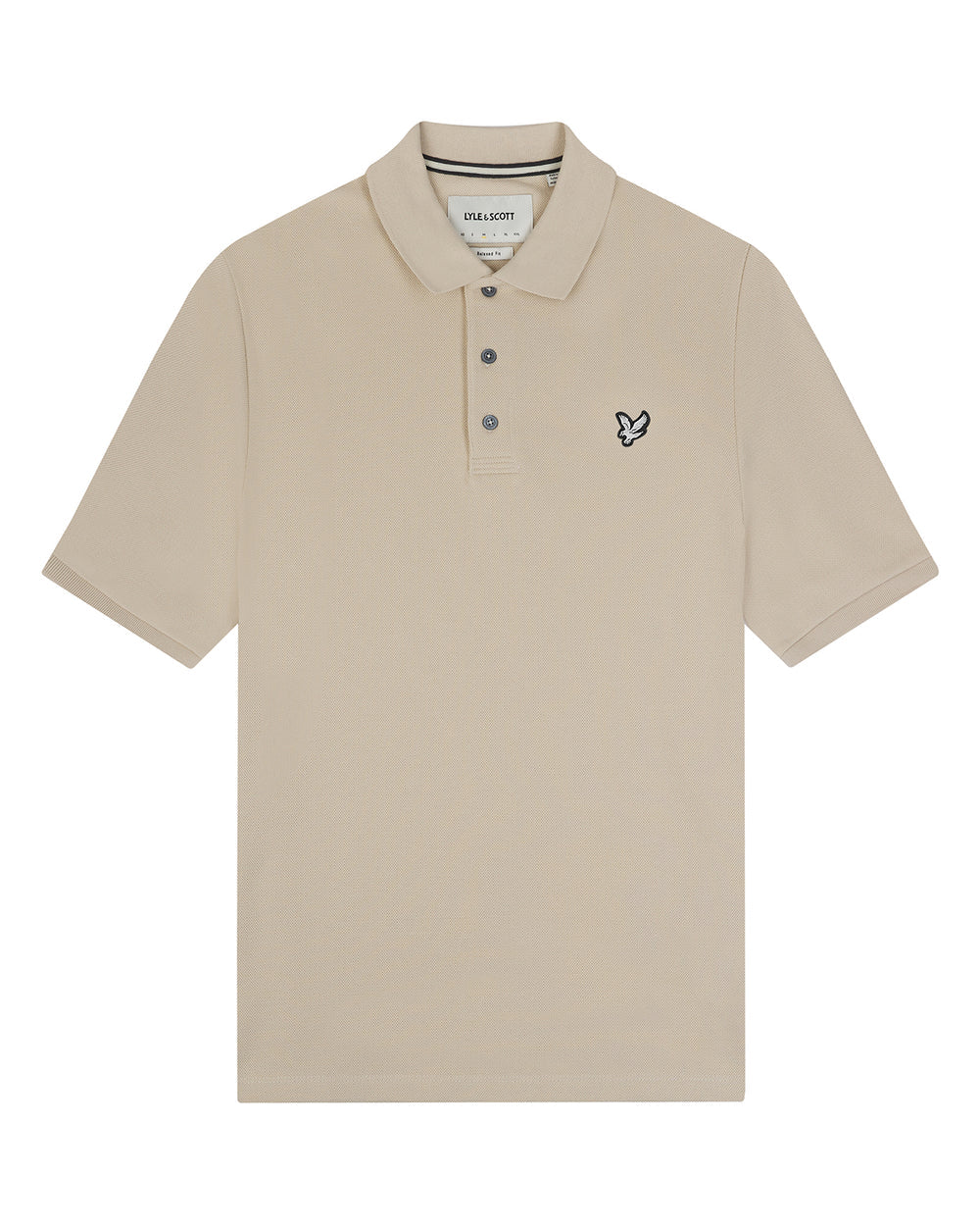 Flatback Pique Polo Shirt, Discovery Khaki