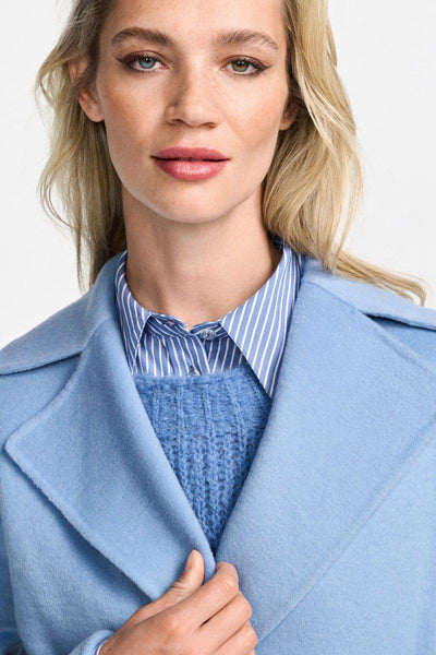 Double Face Coat, Ocean Blue