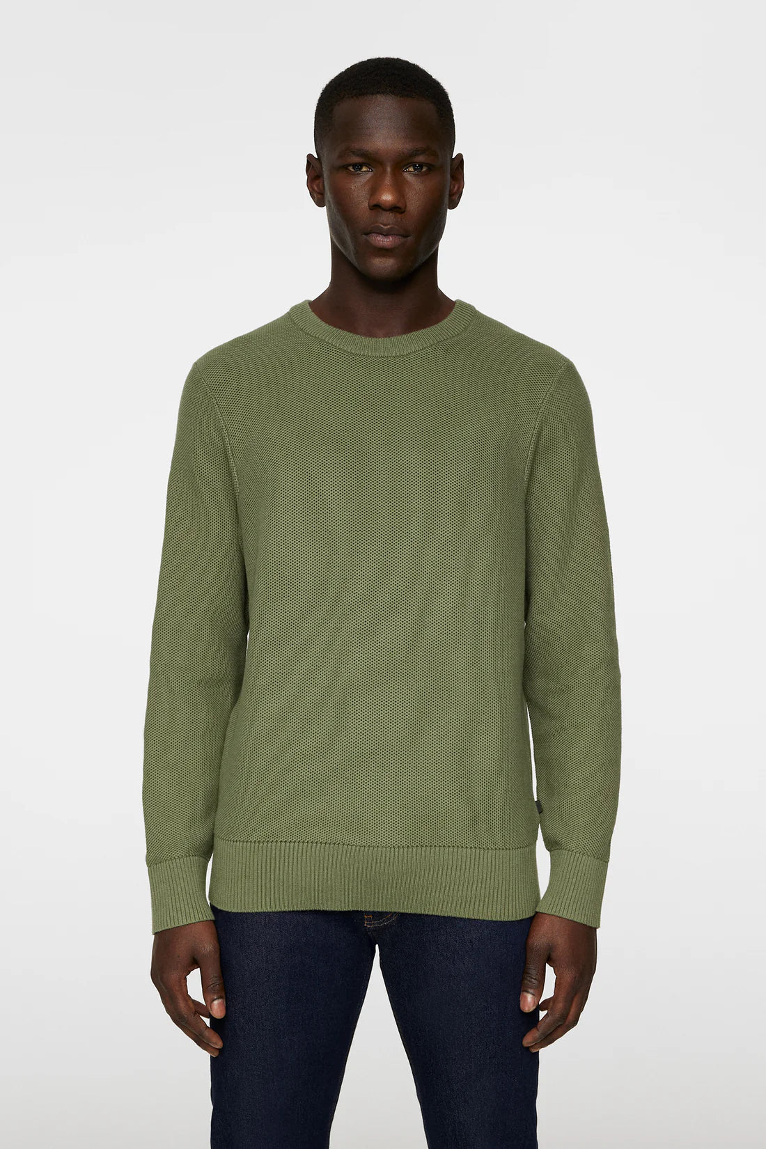 ARTHUR KNIT ORG COTTON, OLIVINE