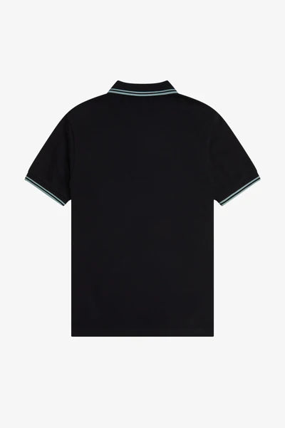 TWIN TIPPED POLO, BLACK