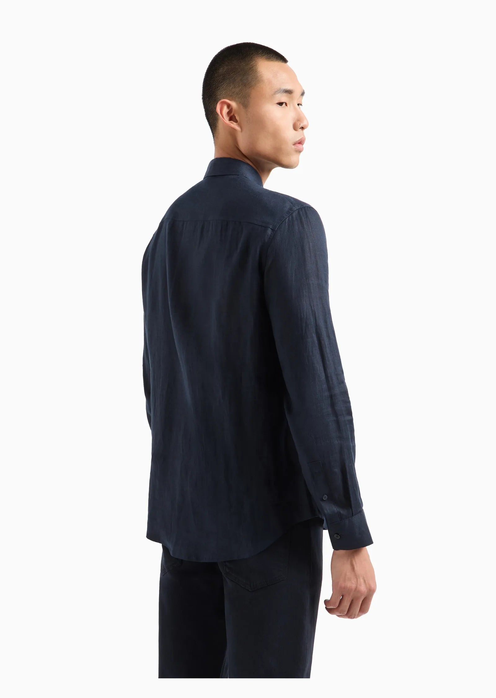 Man Woven Shirt, Navy