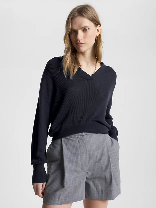 Open Polo Blousson Sweater