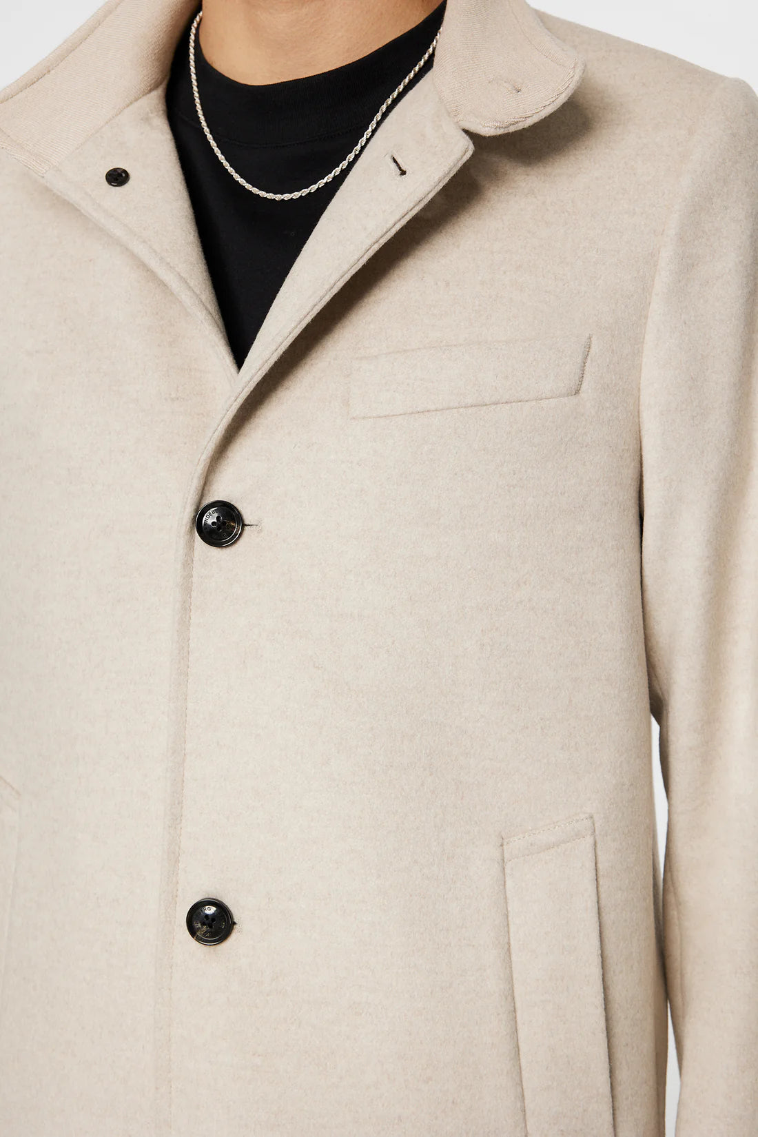 Jesse Melton Cashmere Coat, Moonbeam