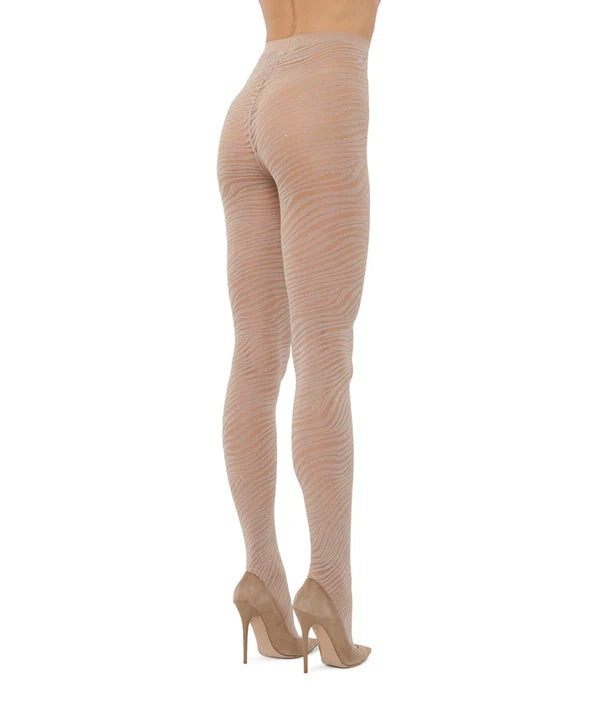 ZEBRA TIGHTS, FAIRLY LIGHT/SILVER