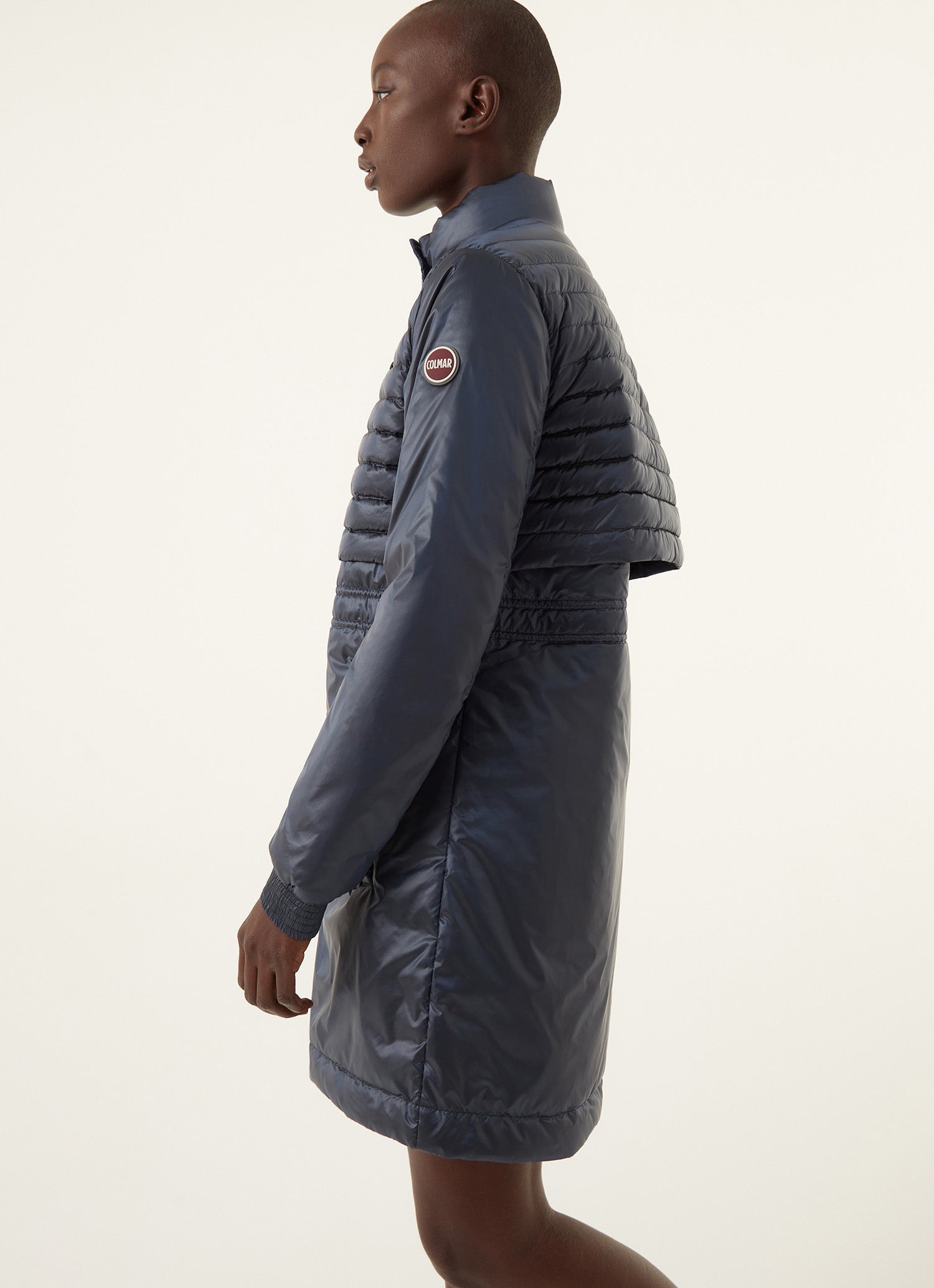 Ladies down jacket, navy