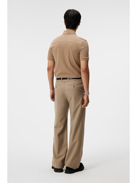 Troy Polo Shirt, Batik Khaki Melange