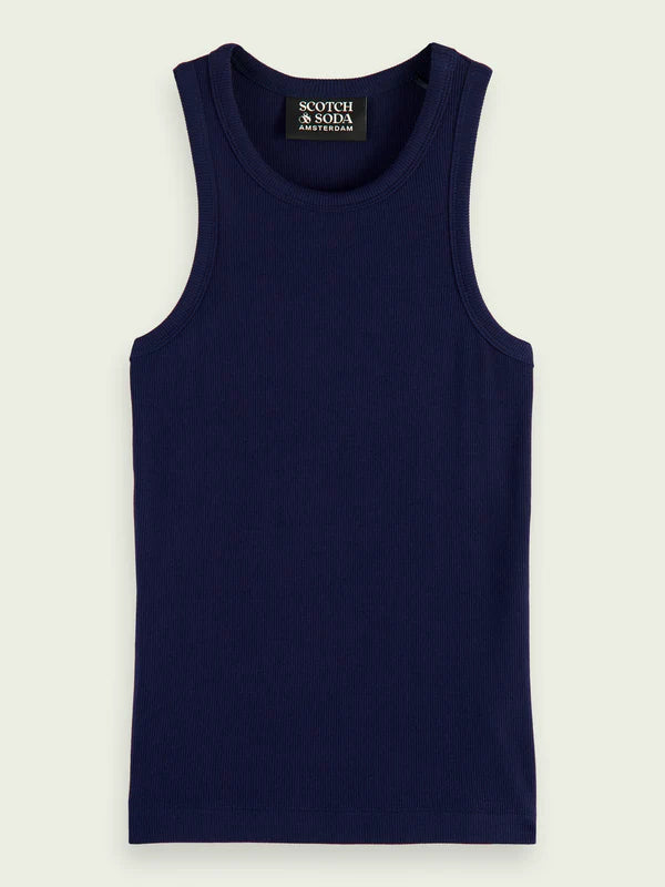 RACER BACK TANK TOP, NAVY