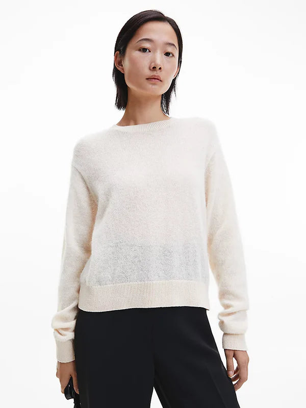 ALPACA CREW NECK SWEATER, TUSCAN BEIGE