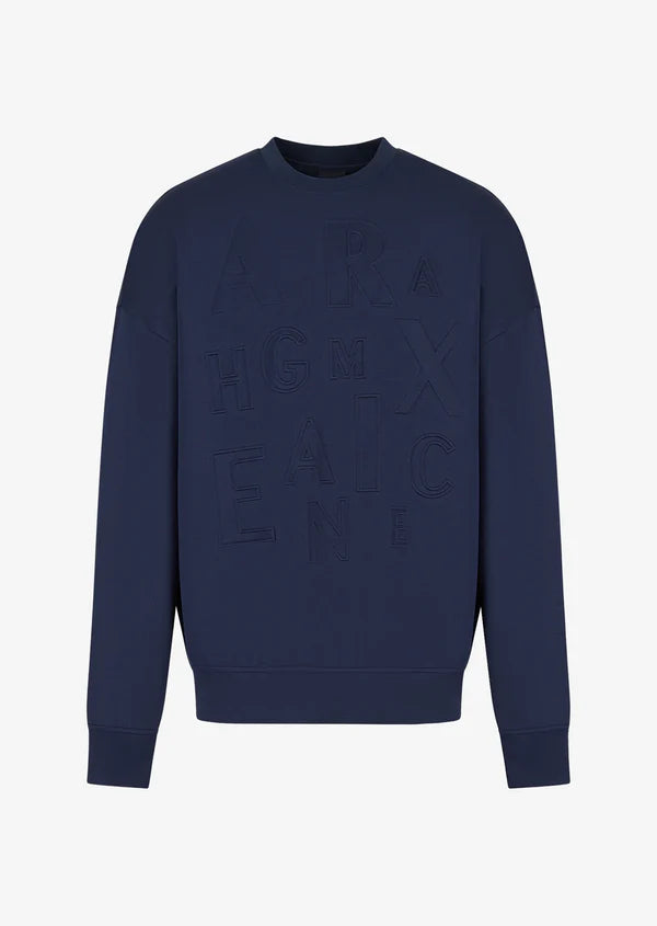 MAN JERSEY SWEATSHIRT, NAVY BLAZER