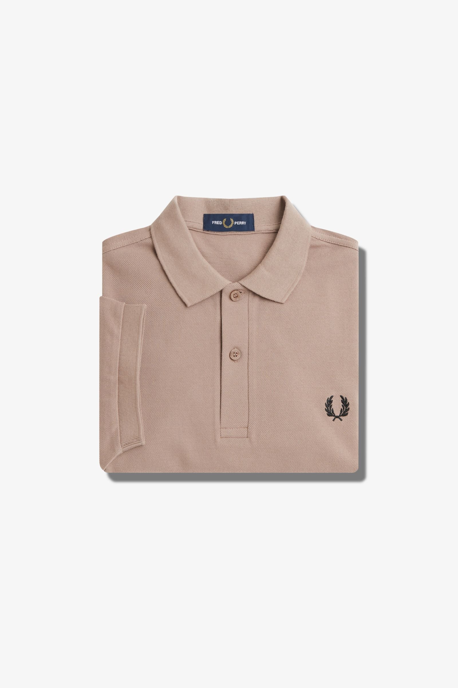 Plain Fred Perry Shirt, Dark Pink/Black