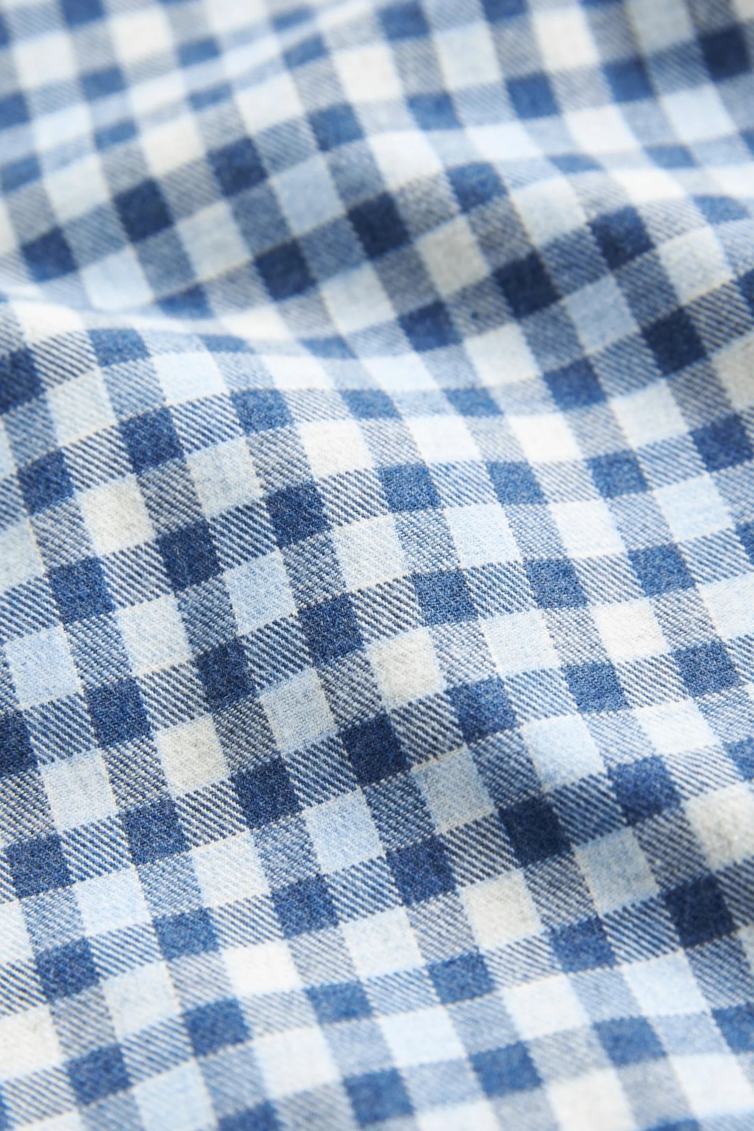 Watts Flannel Check Shirt, Slim fit, Blue