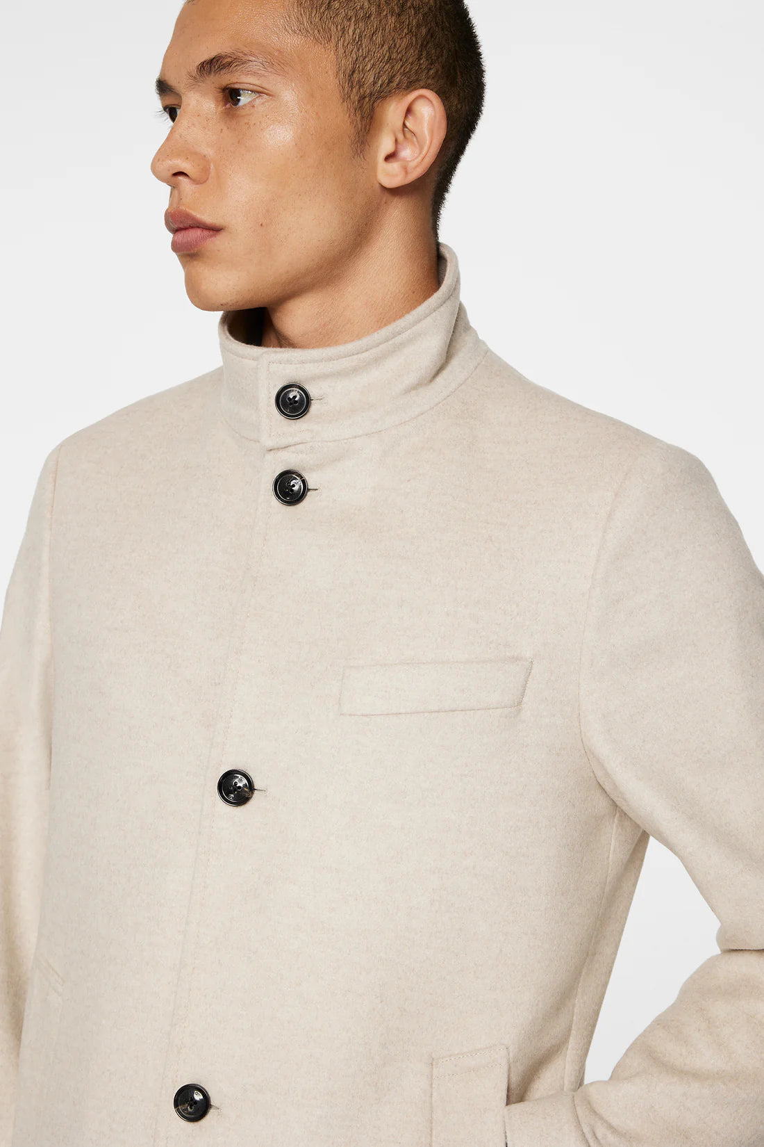 Jesse Melton Cashmere Coat, Moonbeam