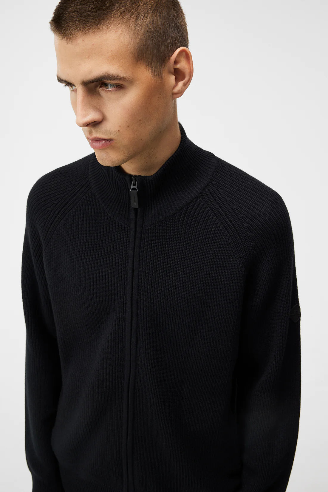Kyler Wool Blend Zip (black)