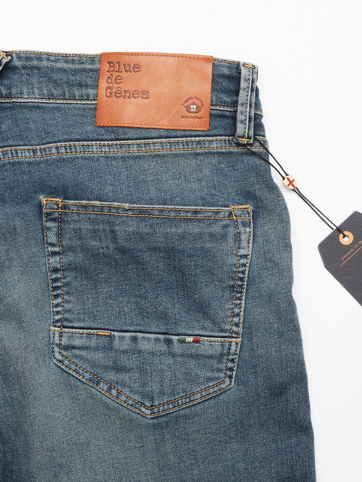 Vinci Antique Jeans, Mid Blue Denim