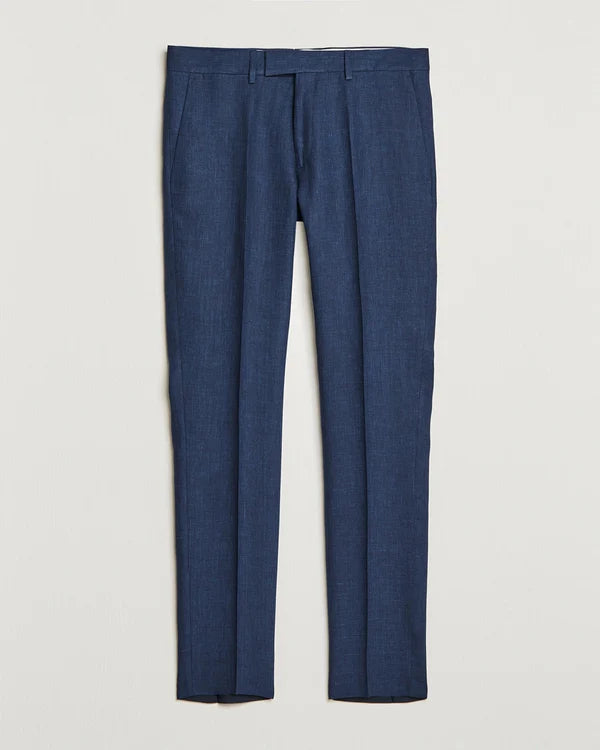 GRANT SUPER LINEN PANTS, BLUE INDIGO
