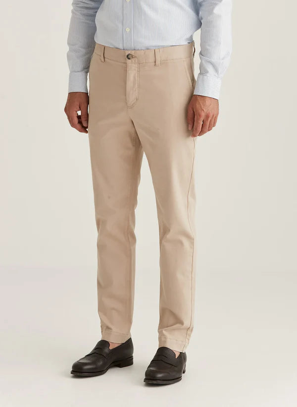 JEFFREY BRUSHED CHINOS, KHAKI