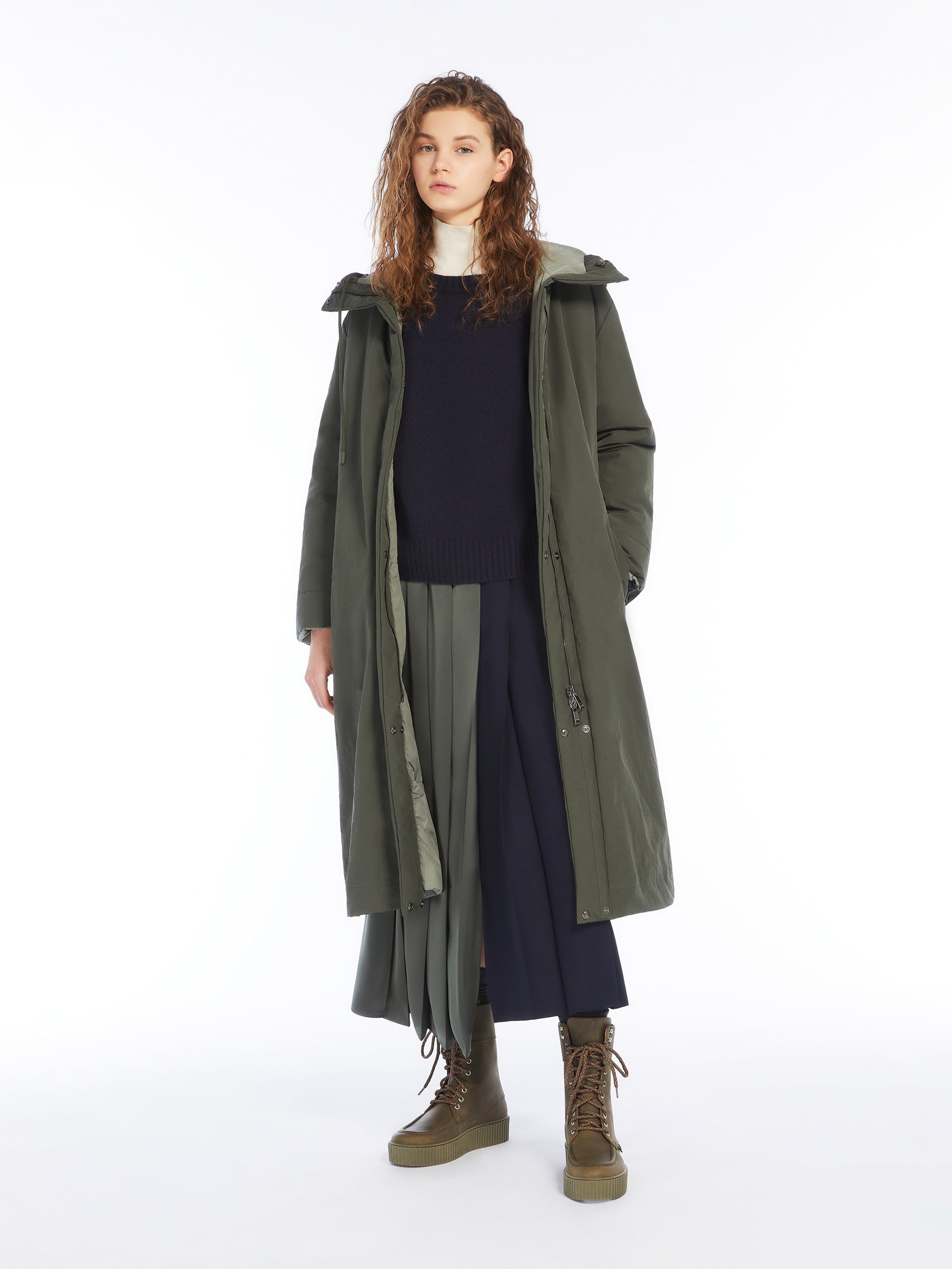 Ussita Quilted Parka, Green