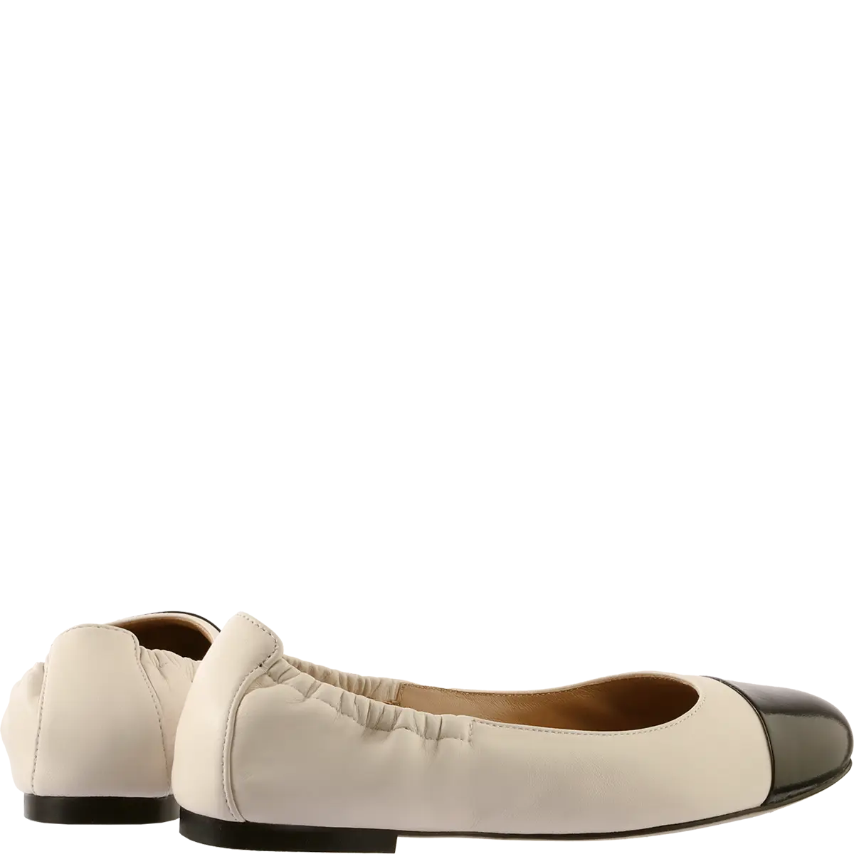 Sylvie Ballerina, Creme/Schwarz