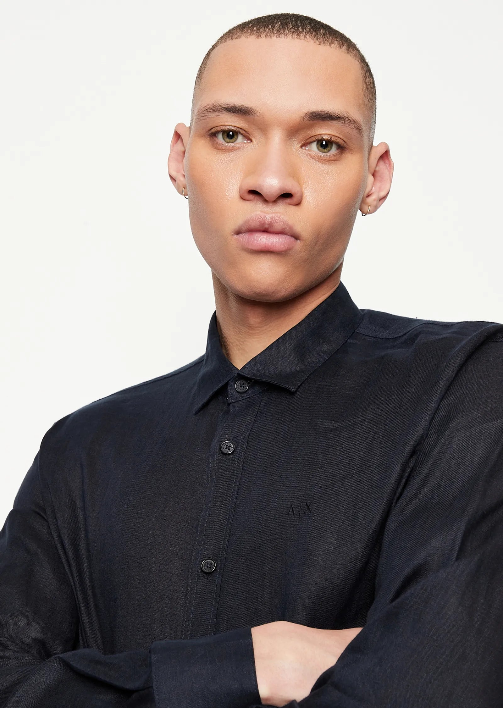 Man Woven Shirt, Navy