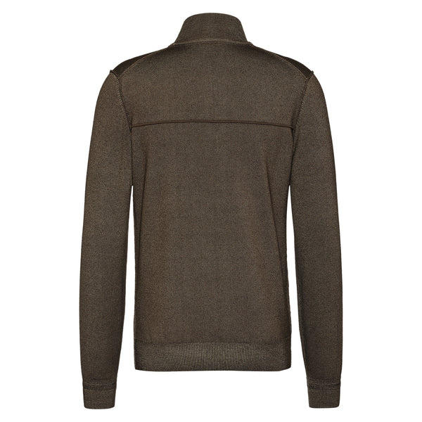 KOBLEND SWEATER, DARK GREEN