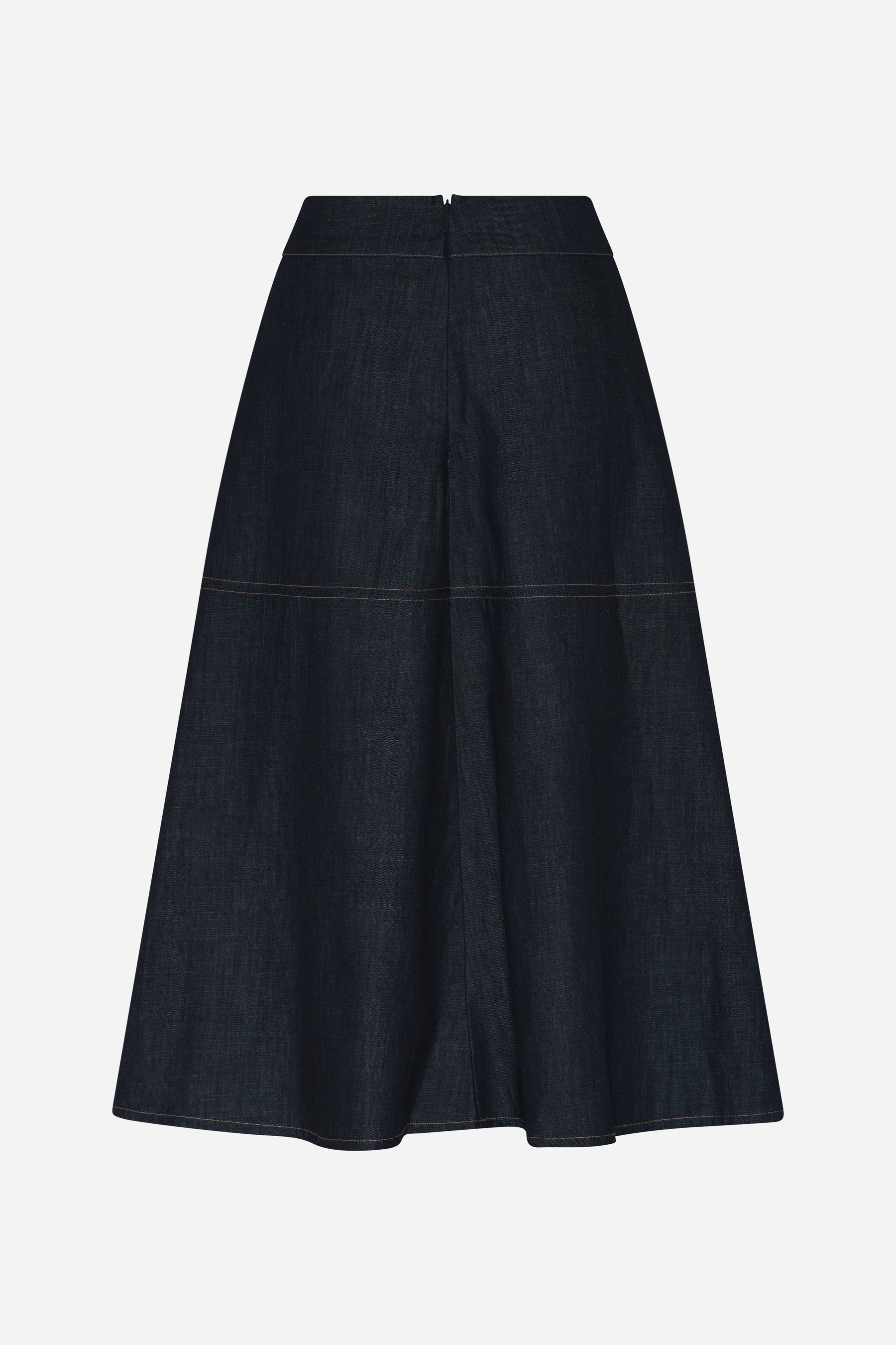 CHAMBRA IMMA SKIRT, DENIM BLUE