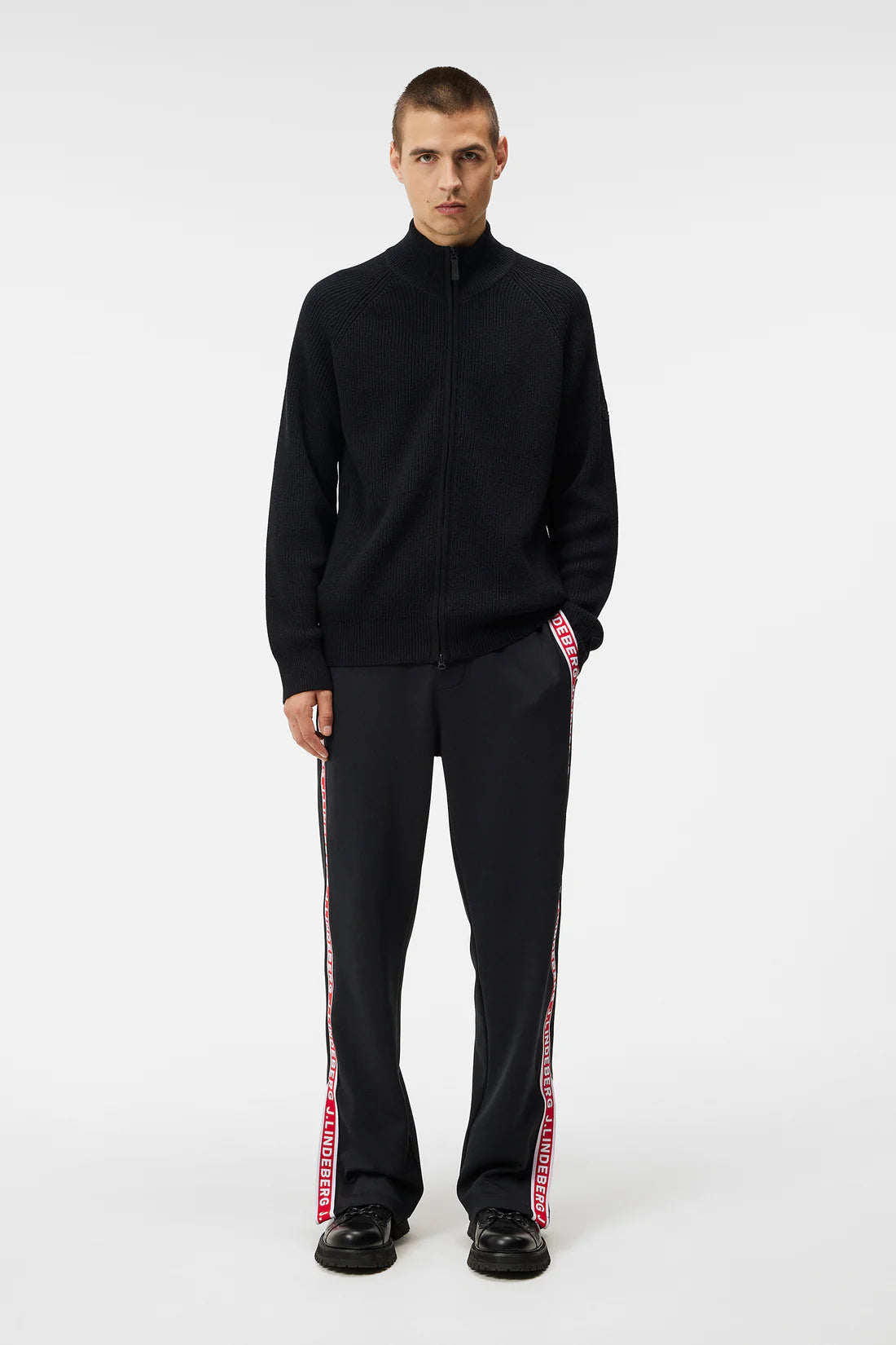 Kyler Wool Blend Zip (black)